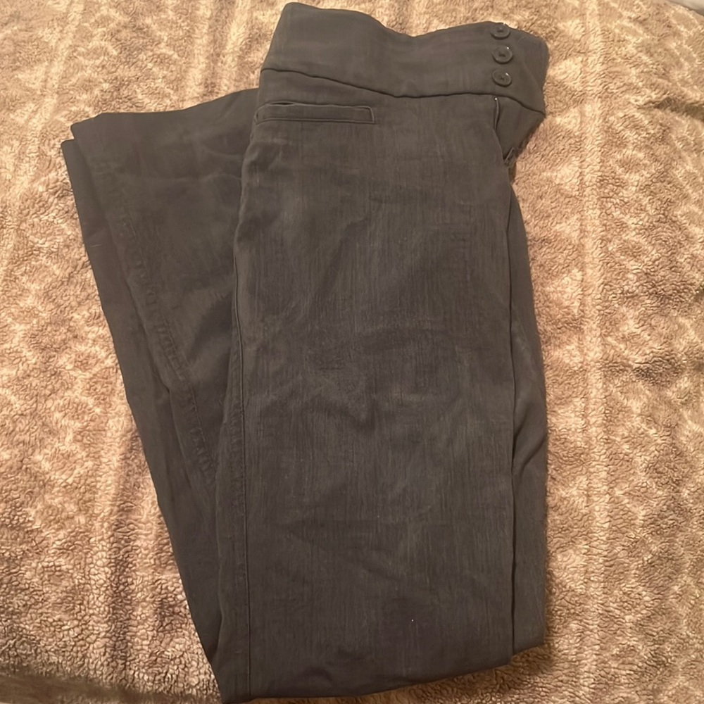 Hollywould Grey Dress Slacks - Size: 1 (juniors)